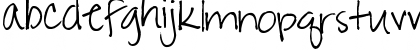 Download Pea Amy*Rica Regular Font Lowercase Preview