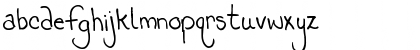 Download Pea Beth R Regular Font Lowercase Preview