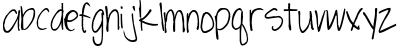Download Pea Carrie Regular Font Lowercase Preview