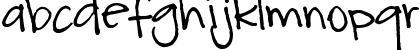 Download Pea Glo-Girl Regular Font Lowercase Preview