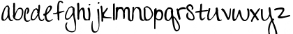 Download Pea Happy Girl Regular Font Lowercase Preview