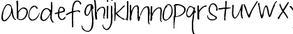 Download Pea Jane In A Hurry Regular Font Lowercase Preview