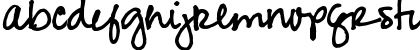 Download Pea Jean Script Regular Font Lowercase Preview