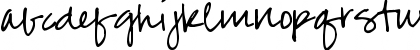 Download Pea Jenny Script Regular Font Lowercase Preview