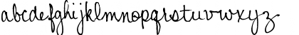 Download Pea Johanna Script Regular Font Lowercase Preview