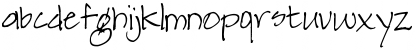 Download Pea Karen's Print Regular Font Lowercase Preview