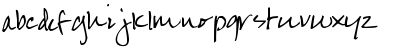 Download Pea Karen's Script Regular Font Lowercase Preview