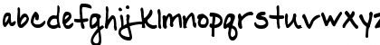 Download Pea Kristy Regular Font Lowercase Preview