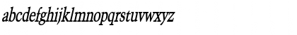 Download CongoThin BoldItalic Font Lowercase Preview