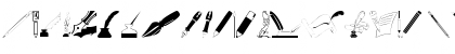 Download Pens'n'Pencils Regular Font Lowercase Preview