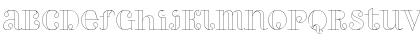 Download PerlaAlternate Outline Regular Font Lowercase Preview