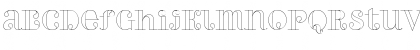 Download PerlaAlternateOutline Regular Font Lowercase Preview