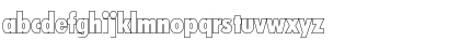 Download PeterBeckerCondOutline-ExtraBo ld-Regular Font Lowercase Preview