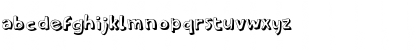 Download PF Amateur Thin Shadow Font Lowercase Preview