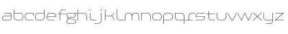 Download PF Baseline Pro ExtraThin Font Lowercase Preview