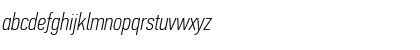 Download PF Din Text Comp Pro Thin Italic Font Lowercase Preview