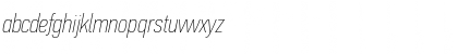 Download PF Din Text Comp Pro Extra Thin Italic Font Lowercase Preview