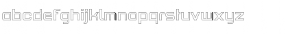 Download PF HausSquare Pro Light Outline Font Lowercase Preview