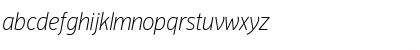 Download PF Highway Sans Pro Thin Italic Font Lowercase Preview