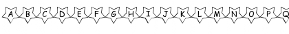 Download pf_five pointed star Regular Font Lowercase Preview