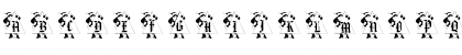 Download pf_xmas_santas_tree Regular Font Lowercase Preview