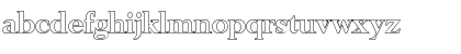 Download PhillipBeckerOutline Bold Font Lowercase Preview