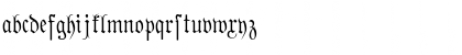 Download PhraxturedDeutsch Regular Font Lowercase Preview