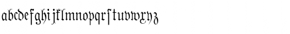 Download PhraxturedDeutsch Regular Font Lowercase Preview