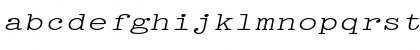 Download PicaExtended Italic Font Lowercase Preview