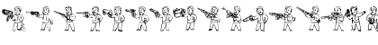 Download Pip Boy Weapons Dingbats Regular Font Lowercase Preview