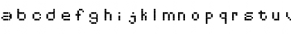 Download Pixelates Regular Font Lowercase Preview