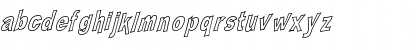 Download PLATSCH 2 outline Regular Font Lowercase Preview