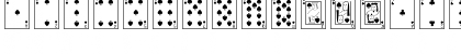 Download Playing Cards Regular Font Lowercase Preview