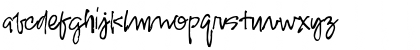 Download PlzScript Regular Font Lowercase Preview