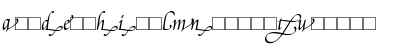 Download PoeticaSuppLowercaseEndingsII RomanItalic Font Lowercase Preview