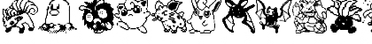 Download Pokemon pixels 1 Regular Font Lowercase Preview