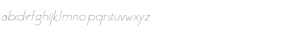 Download PoufLightSSK Italic Font Lowercase Preview