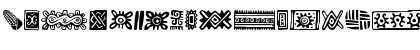Download Pre-Columbian Ornaments Regular Font Lowercase Preview