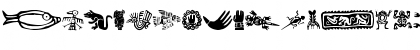 Download Pre-Columbian Ornaments Regular Font Lowercase Preview