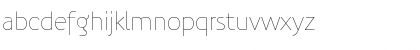 Download PreciousSansThin Regular Font Lowercase Preview