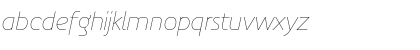 Download PreciousSansThinItalic Regular Font Lowercase Preview