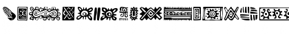 Download PreColumbian Ornaments One Regular Font Lowercase Preview
