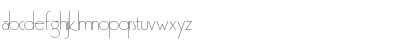 Download PremiumThin Regular Font Lowercase Preview