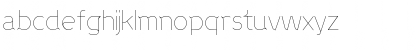 Download ProgressThin Regular Font Lowercase Preview