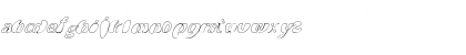 Download Psychodelic70sTiltedExtraHollow Regular Font Lowercase Preview