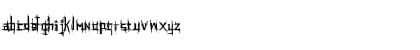 Download Psychotic Regular Font Lowercase Preview