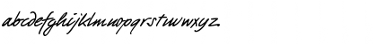 Download PT Script (Unreg.) Barguzin Regular Font Lowercase Preview