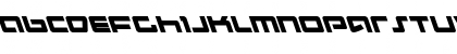 Download Pulse Rifle Leftalic Italic Font Lowercase Preview