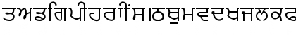 Download PUN-AdhunikN Regular Font Lowercase Preview