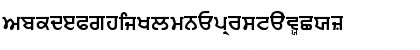 Download Punjabi Sans Regular Font Lowercase Preview